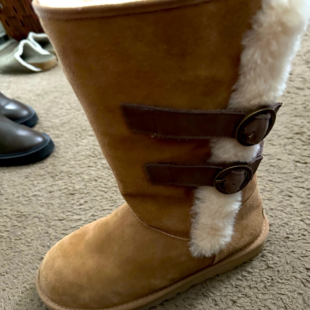 Ugg boos. Size 10 . Used looks new. In perfect condition. Chestnut color.